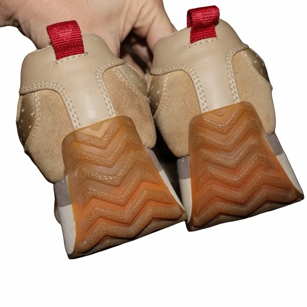 Y2K Roxy Rambler‎ Leather Chunky Platform Slip On Sneakers Womens 8